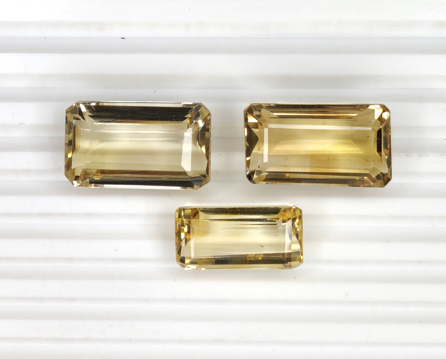 High Quality Natural Citrine Loose Gemstones Fine Quality Baguette Cut November Birthstone for Rings, Jewelry