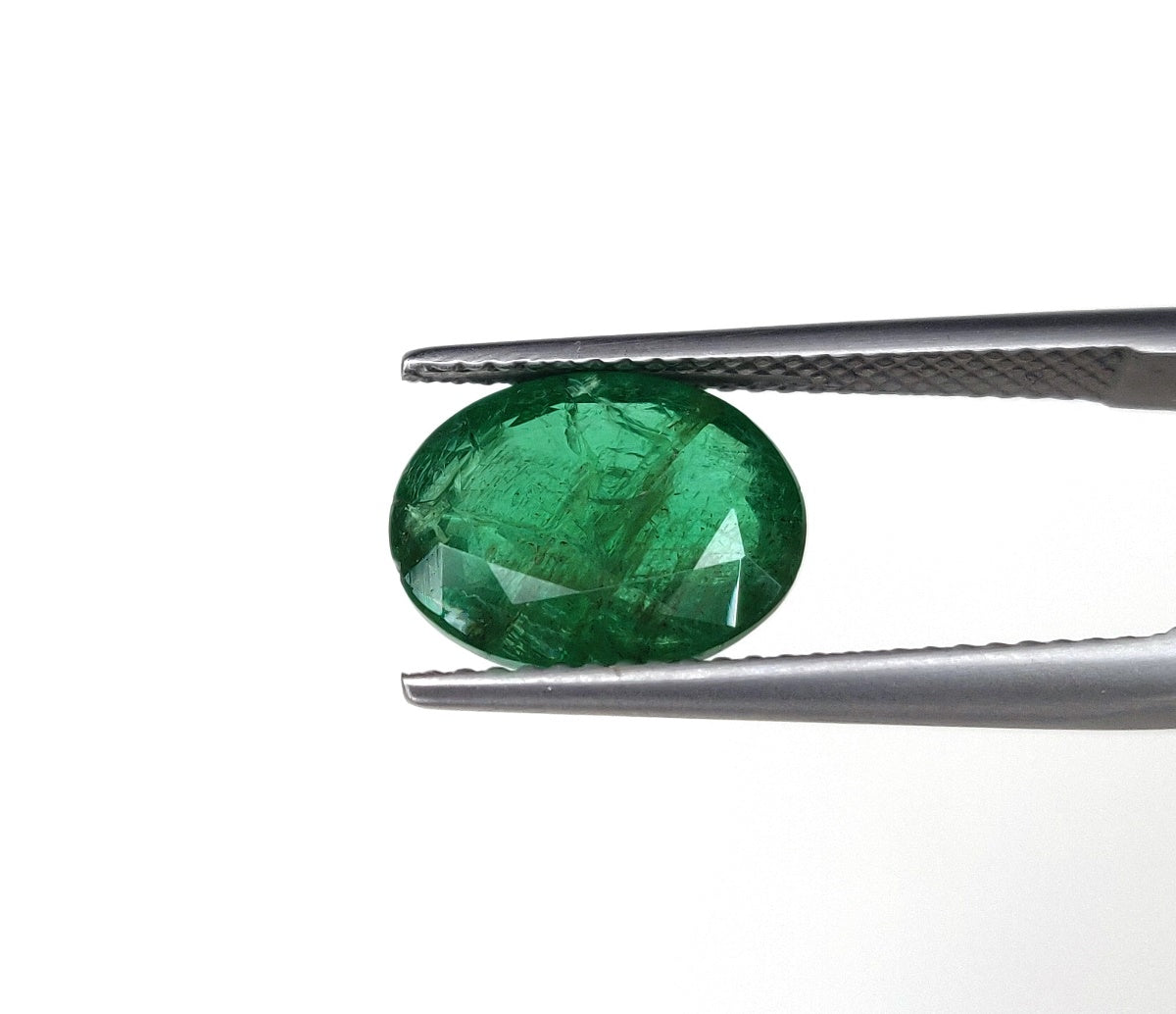 1 Pcs Natural Zambian Emerald 9.15x11.45x5.10 mm Oval Cut 3.60 Carat Vivid Green Ring Size Faceted Gemstone, May Birthstone for Astrology
