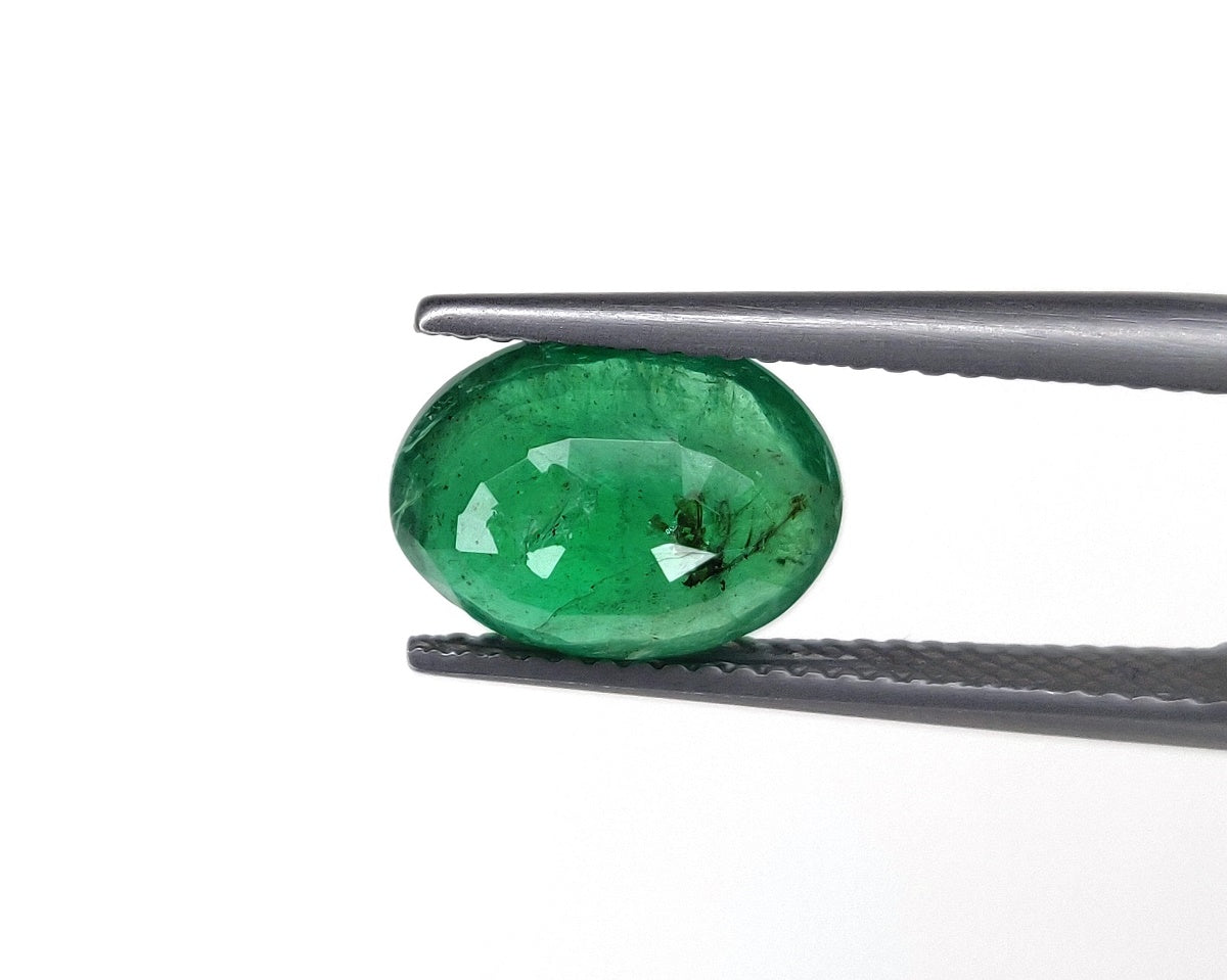 100% Natural Emerald 8.50x11.00x5.00 mm Oval Cut 3.10 Carat Faceted May Birthstone Fine Quality Vivid Green Ring Size Gemstone for Astrology