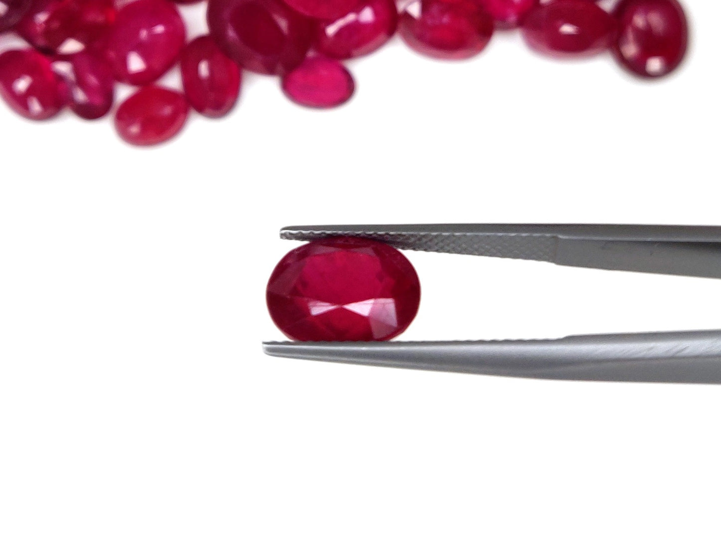 Natural Heat-Treated Ruby Oval Shape Sizes 7x9- 9x11 mm Loose Gemstone Red Color July Birthstone for Making Jewellery