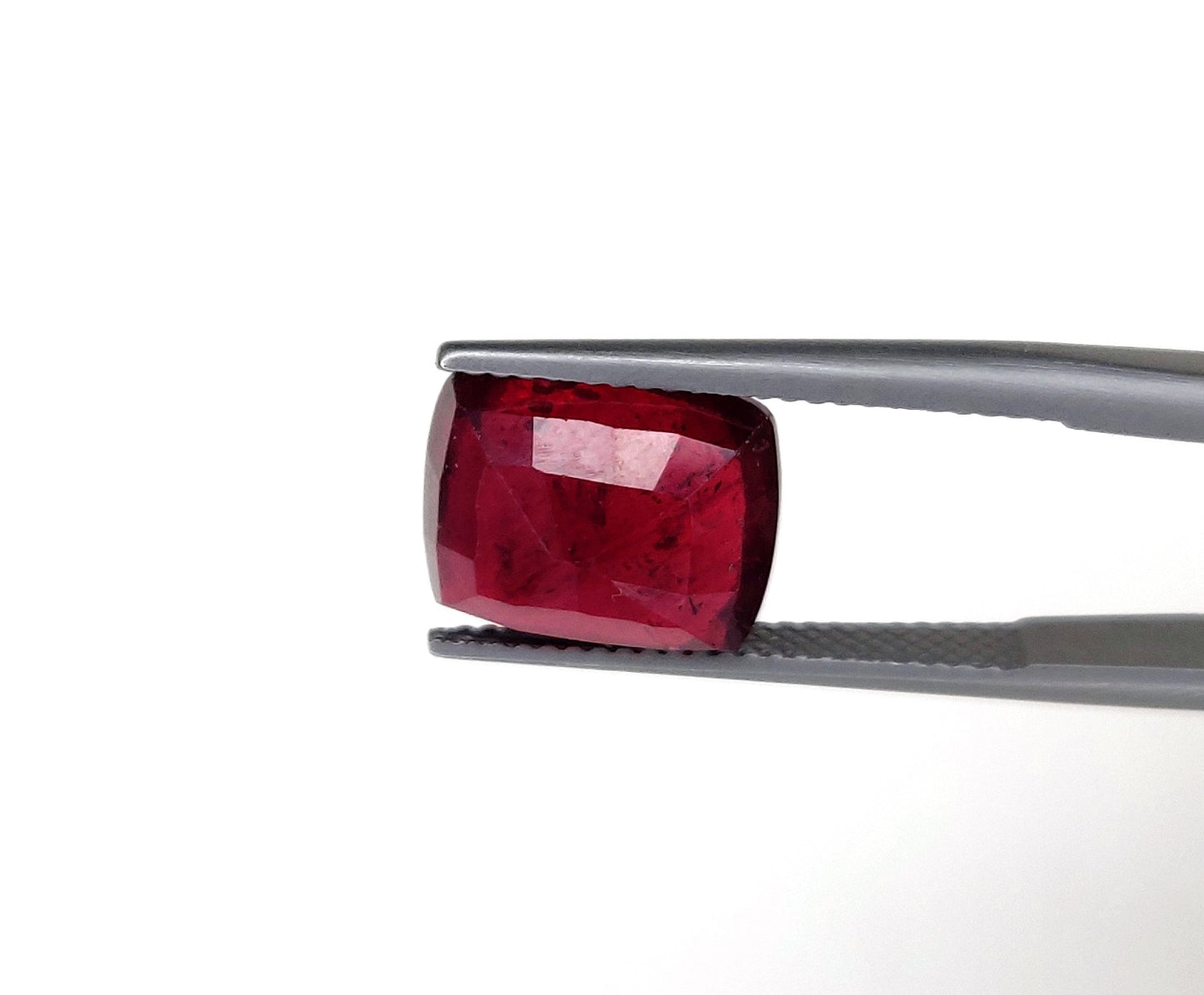 7x10mm Natural Best Quality Cushion Cut Ruby Loose Gemstone Blood Red Color G-A2 Heat-Treated July Birthstone for Necklace