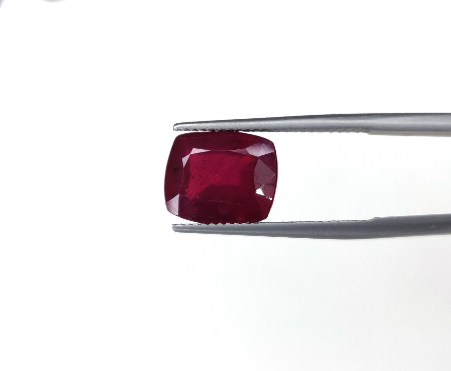 Natural Ruby Pinkish Red 7x10mm G-A2 Heat-Treated Cushion Cut Loose Gemstone July Birthstone for Jewelry