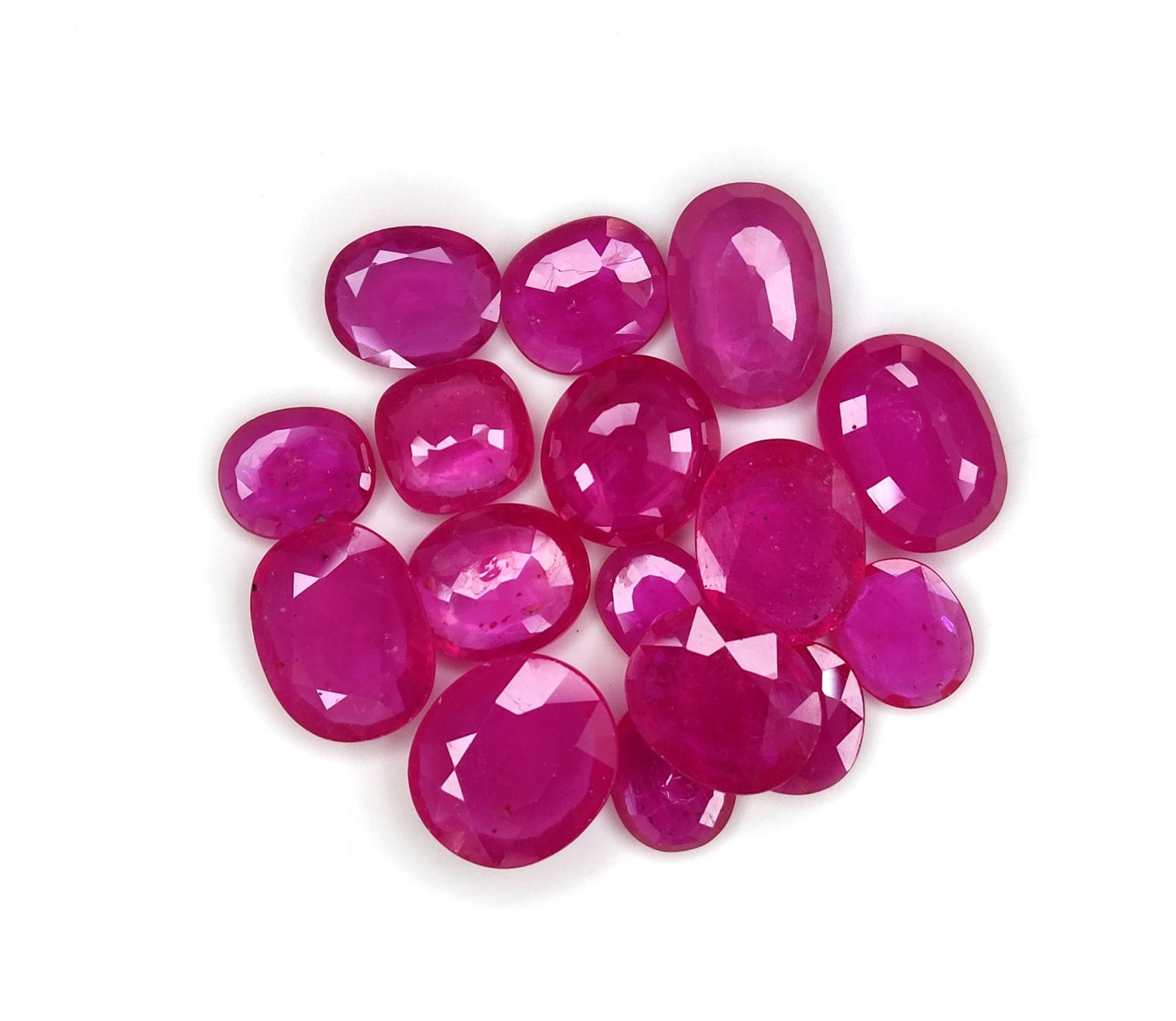2-6 Carat Mozambique Ruby Gemstones Heated Reddish Pink Color Mix Sizes Fine Quality July Birthstone for Jewelry Making
