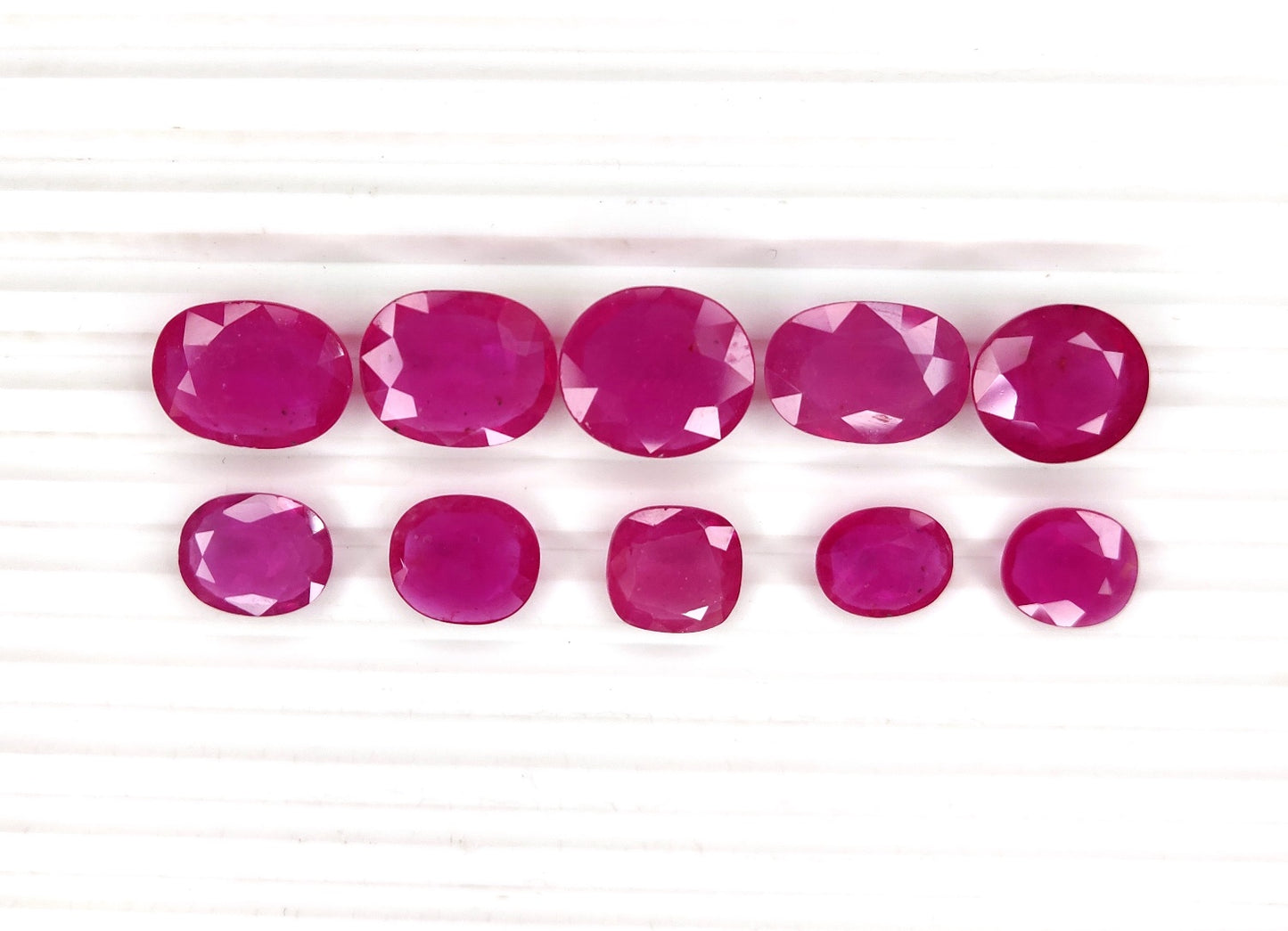 2-6 Carat Mozambique Ruby Gemstones Heated Reddish Pink Color Mix Sizes Fine Quality July Birthstone for Jewelry Making