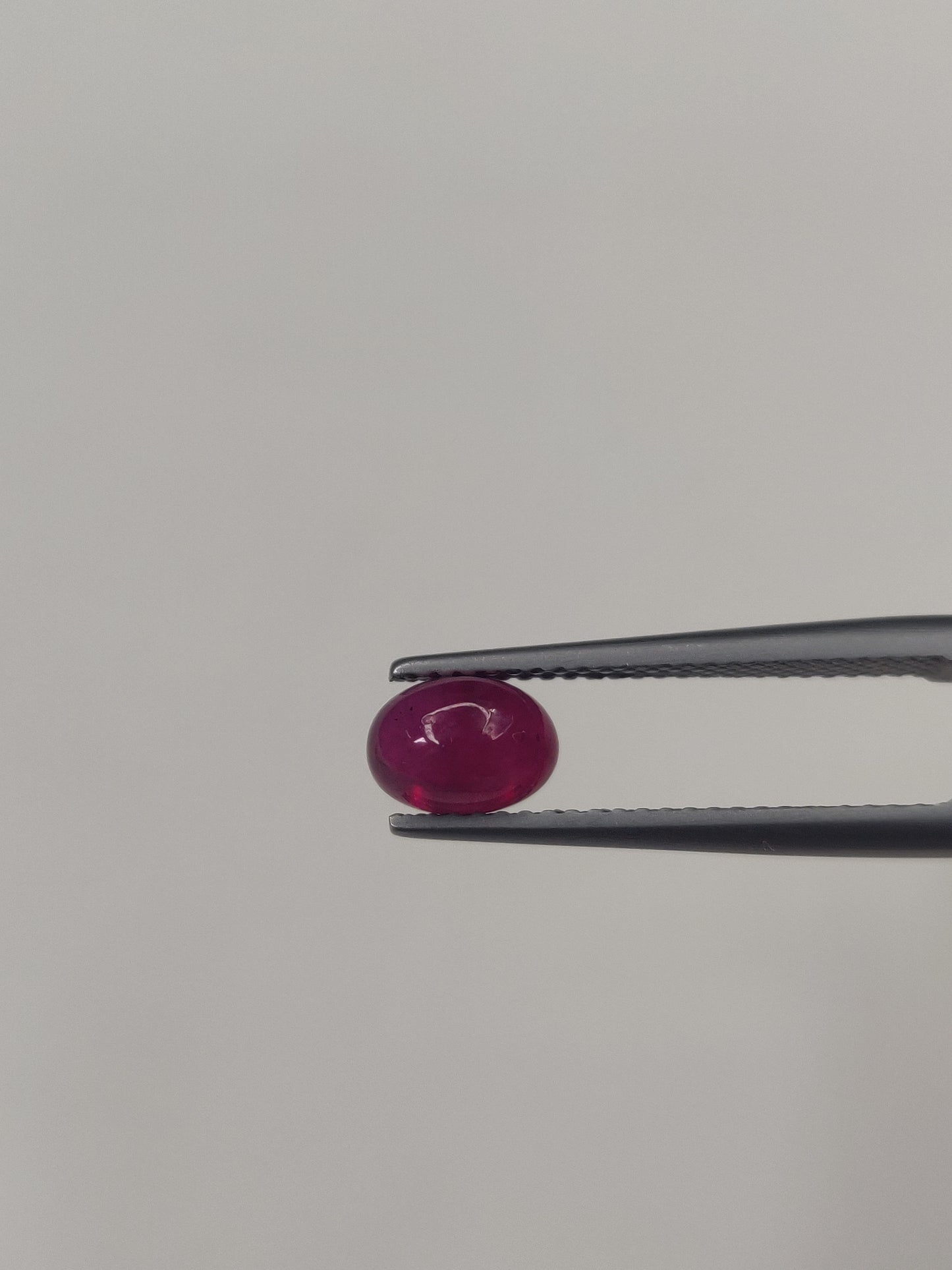 Natural Heat-Treated Ruby 6x8mm Oval Shape Cabochon Fine Quality Reddish Pink Color Loose Gemstone for Making Jewellery