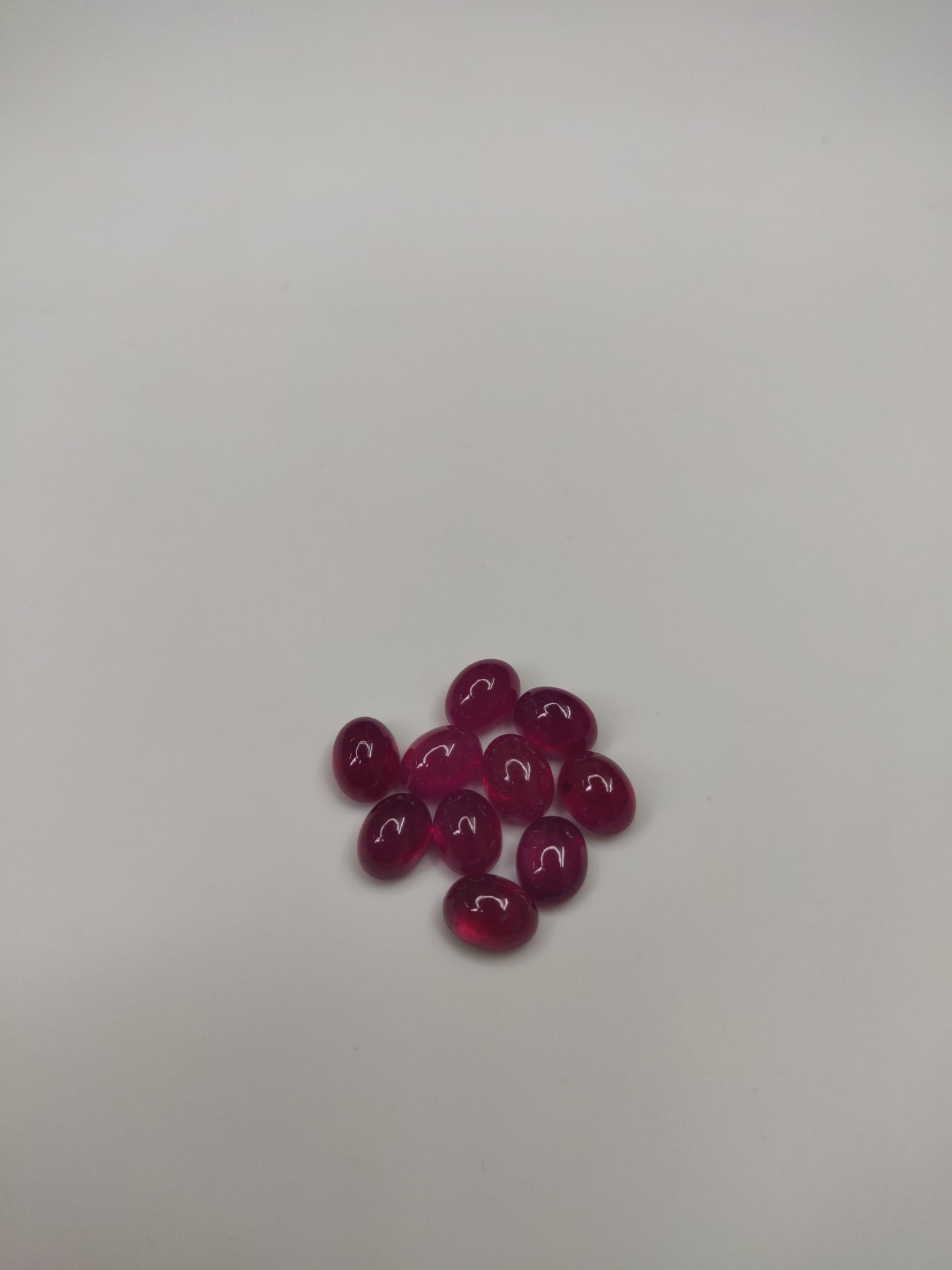 100% Natural Ruby Cabochon 7x9 mm Oval Shape Heat-Treated Fine Quality Reddish Pink Color Loose Gemstone for Bracelet Necklace