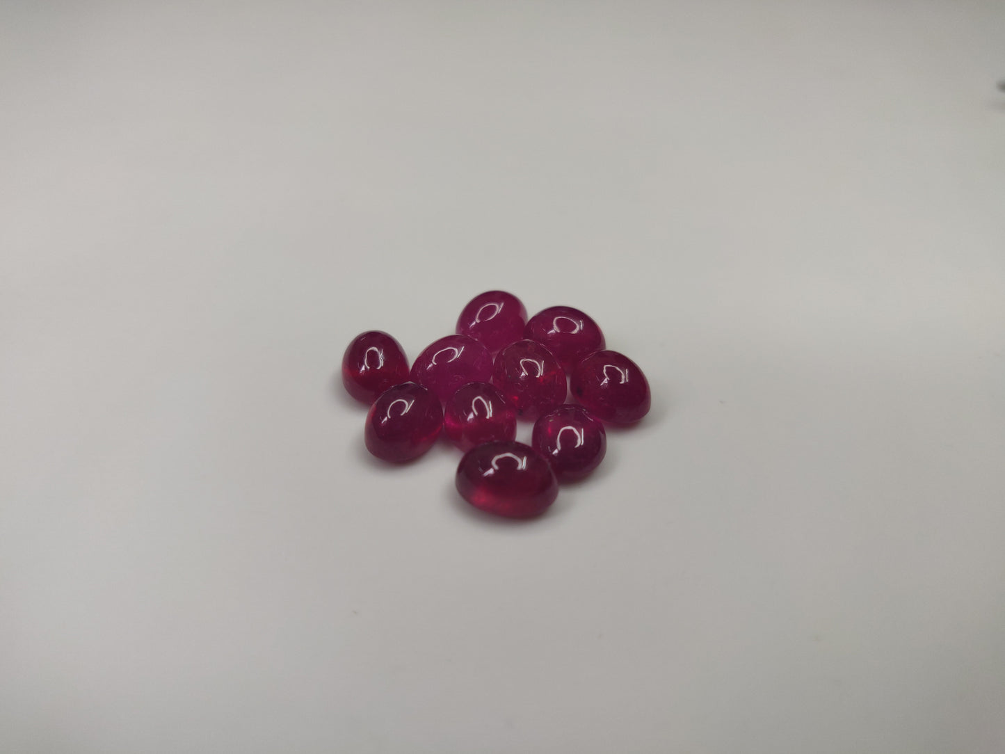100% Natural Ruby Cabochon 7x9 mm Oval Shape Heat-Treated Fine Quality Reddish Pink Color Loose Gemstone for Bracelet Necklace