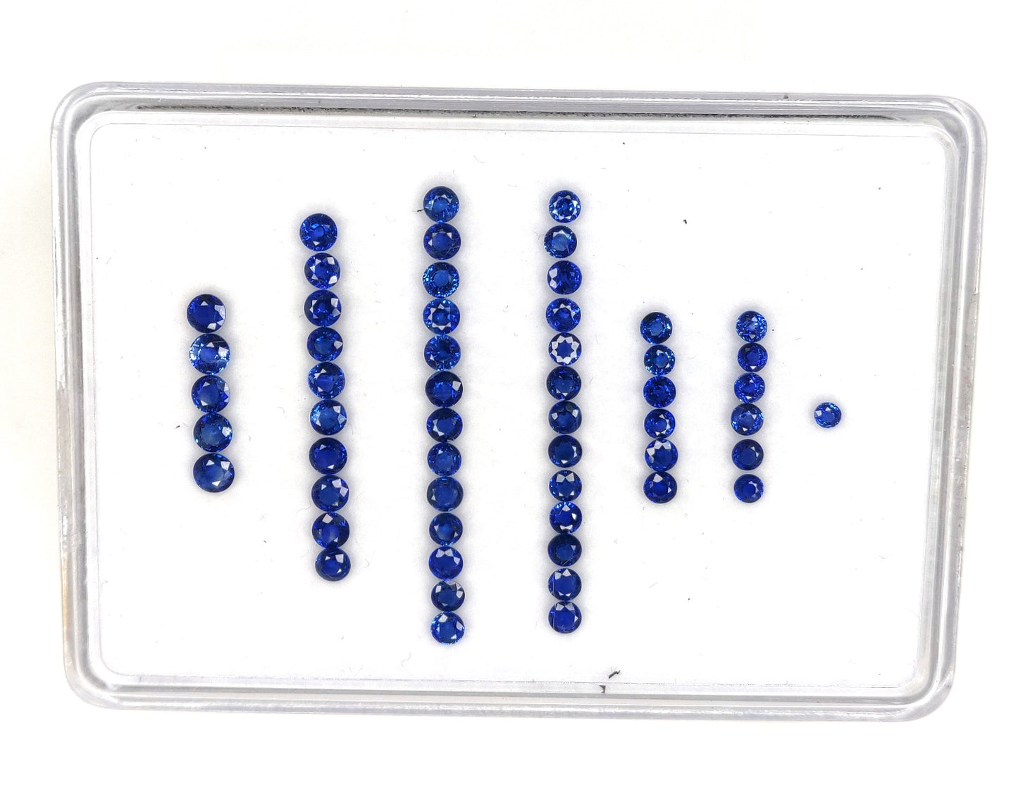 Natural Blue Sapphire Brilliant Cut 3-3.5mm Round Shape Calibrated Royal Blue Color Loose Gemstone for Jewelry Making