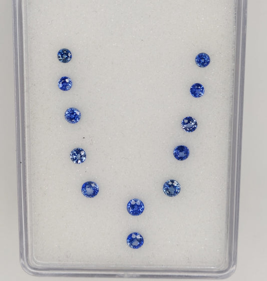 Fine Quality 100% Natural Blue Sapphire, Brilliant Cut, Round Cut, Calibrated 3-3.5mm, Royal Blue Color Gemstone for Jewelry Making