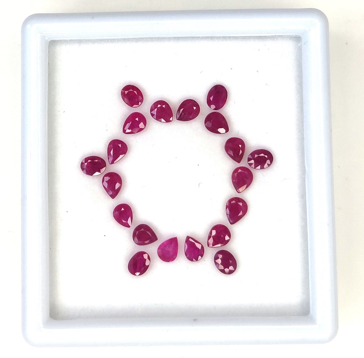 5x4 mm Fine Quality Burma Ruby Loose Gemstone Natural Reddish Pink July Birthstone for Bracelet or Necklace Making