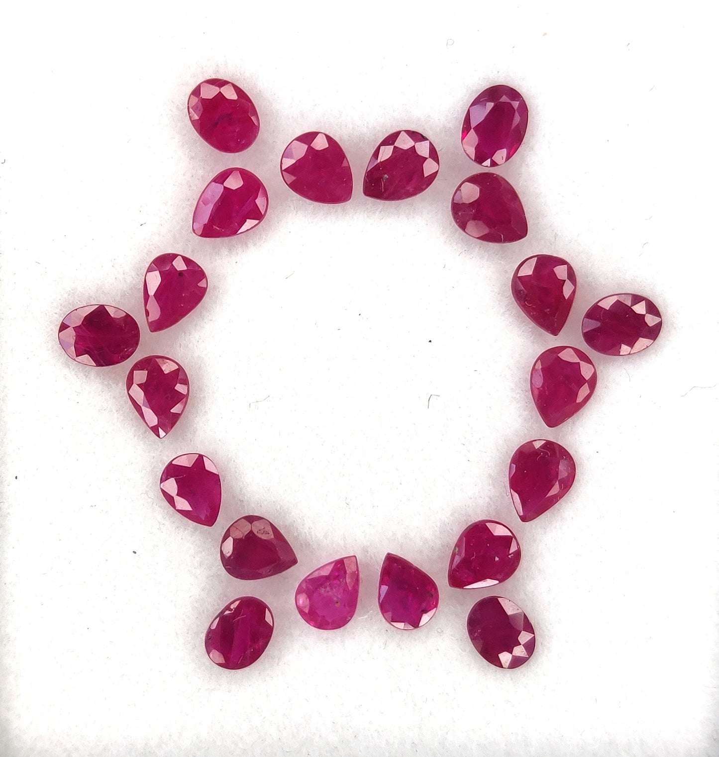 5x4 mm Fine Quality Burma Ruby Loose Gemstone Natural Reddish Pink July Birthstone for Bracelet or Necklace Making
