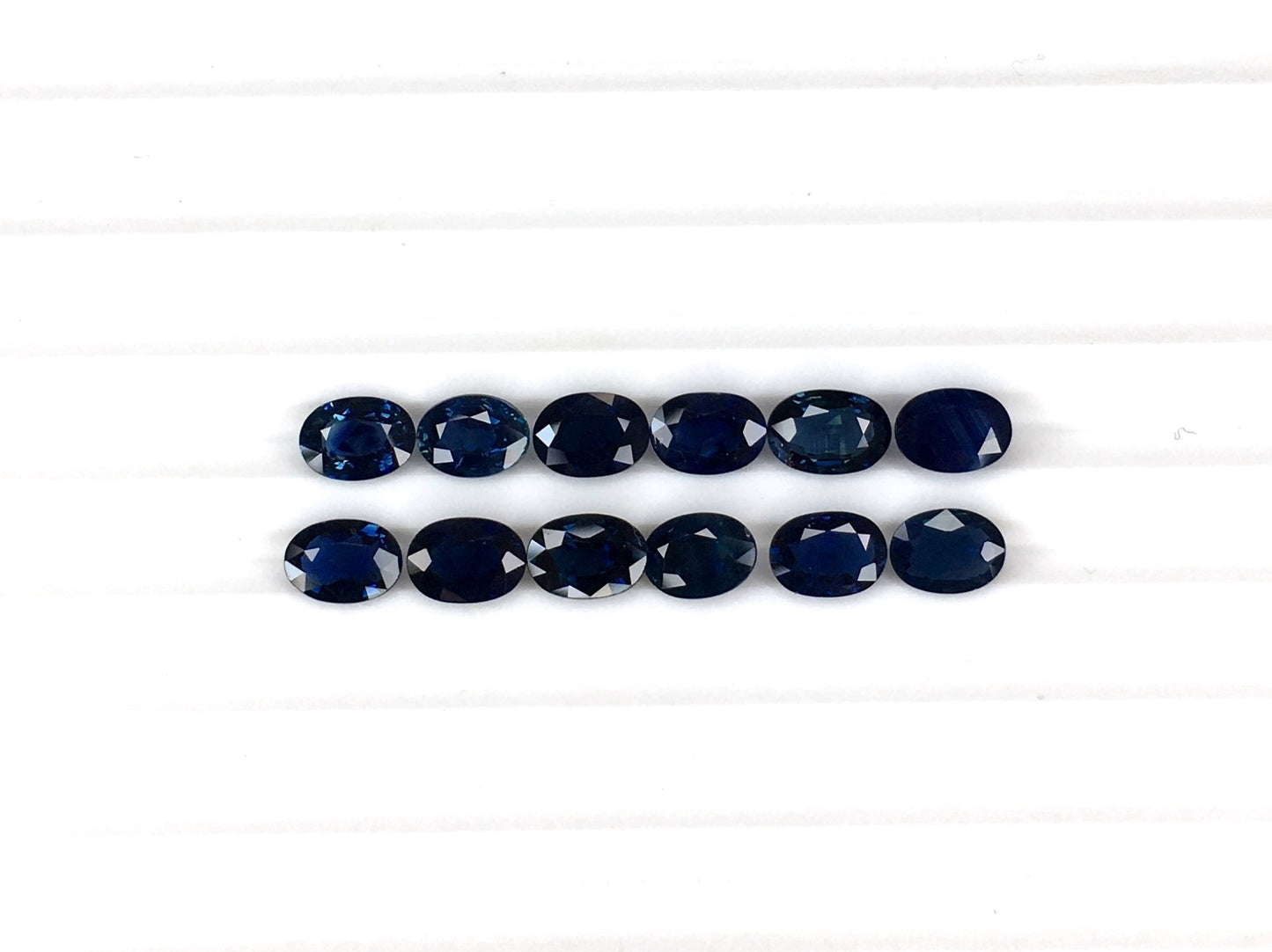 Top Quality Natural Blue Sapphire Heated Gemstone Calibrated 5x7mm Oval Shape Faceted Cut Stones for Jewellery Making