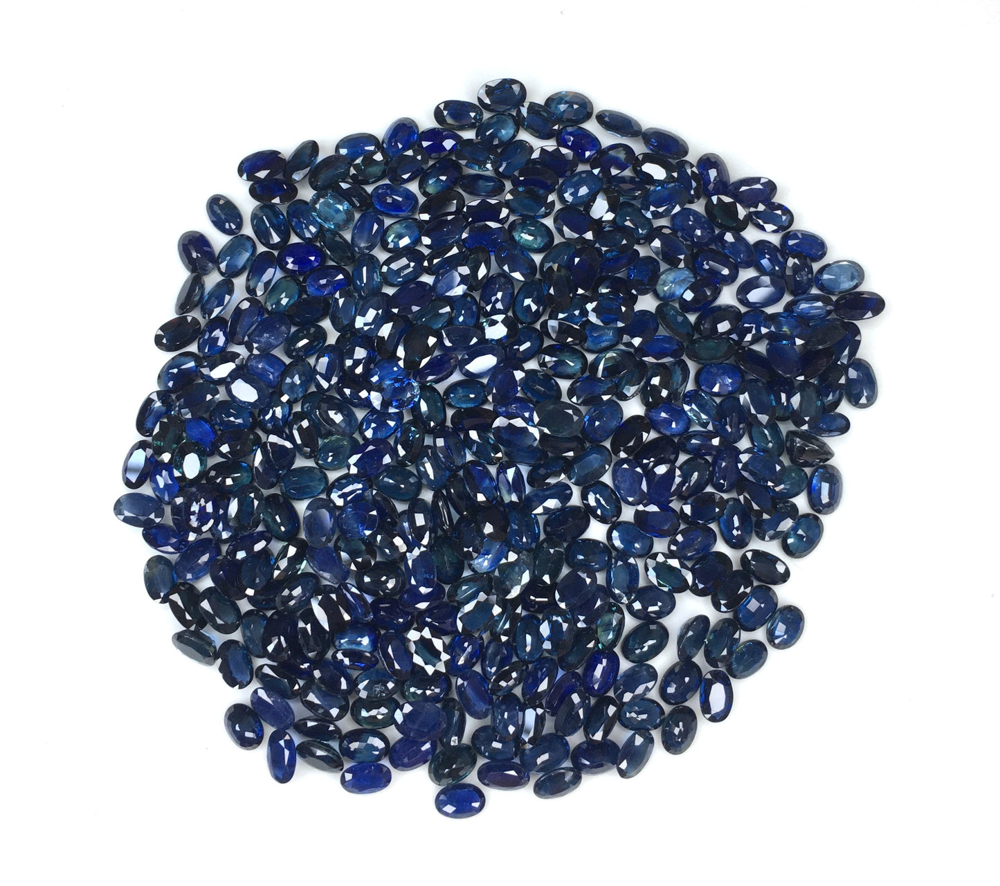 Natural Blue Sapphire Oval Shape Faceted Cut Loose Gemstone, Size 6x4mm Oval Blue Sapphire Stone for Making Jewelry