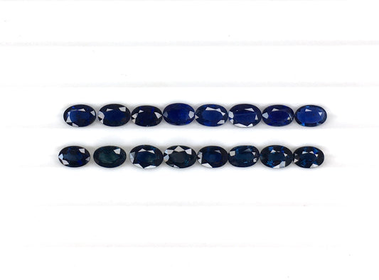 Natural Blue Sapphire Oval Shape Faceted Cut Loose Gemstone, Size 6x4mm Oval Blue Sapphire Stone for Making Jewelry