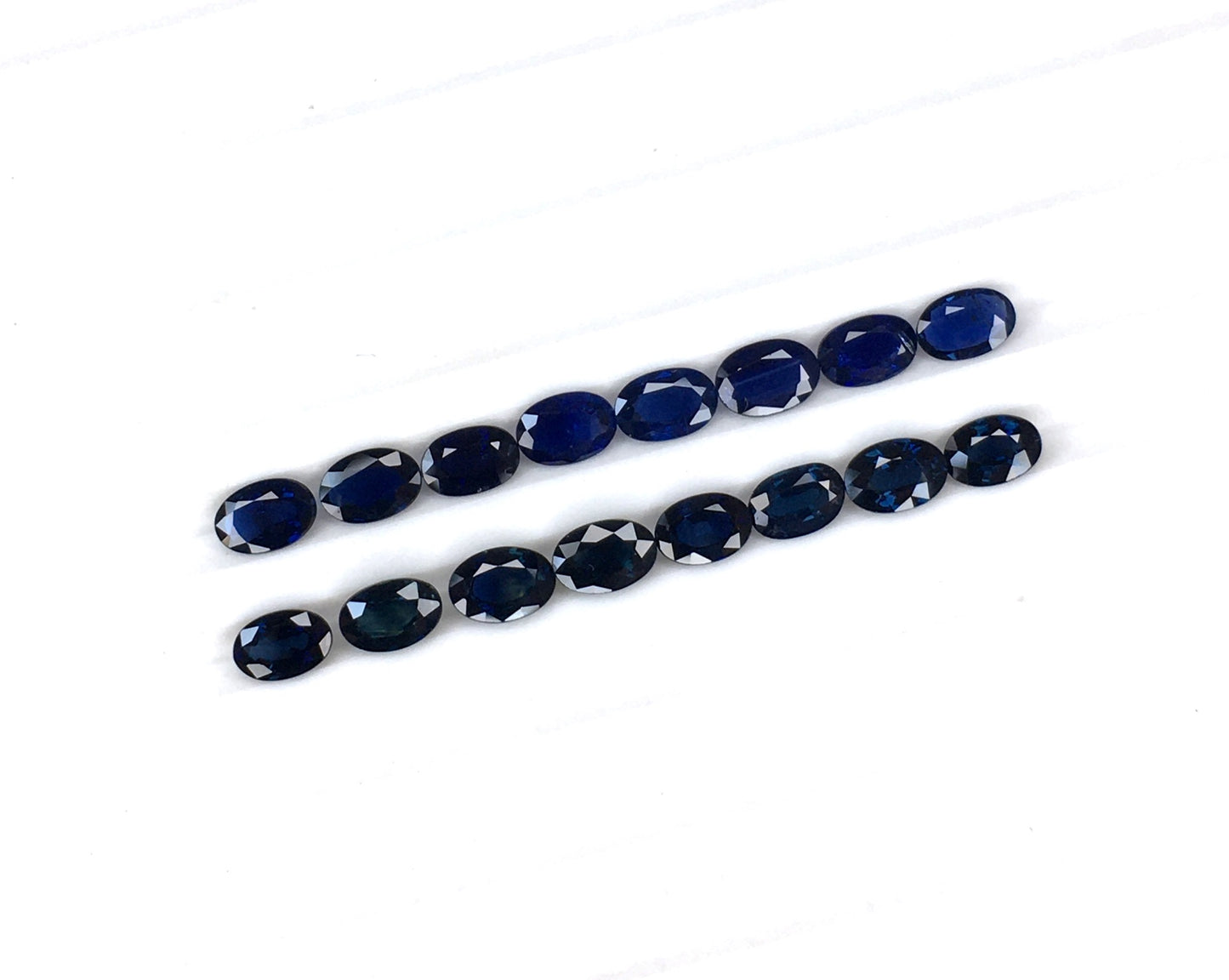 Natural Blue Sapphire Oval Shape Faceted Cut Loose Gemstone, Size 6x4mm Oval Blue Sapphire Stone for Making Jewelry