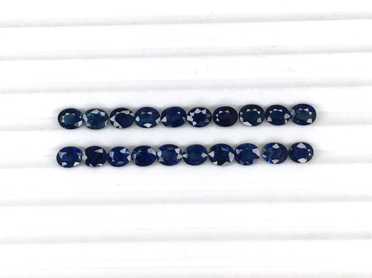 100% Natural Blue Sapphire Oval Shape 5x4 mm Cut Stone Calibrated Blue Sapphire Faceted September Birthstone for Jewelry Making