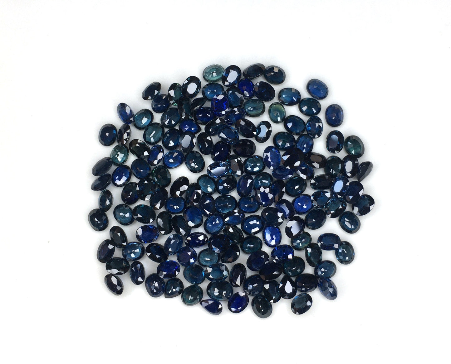 5x4 Mm Natural Blue Sapphire Faceted Blue Sapphire Gemstone Sapphire Oval Shape Sapphire Flat Back Loose Gemstone