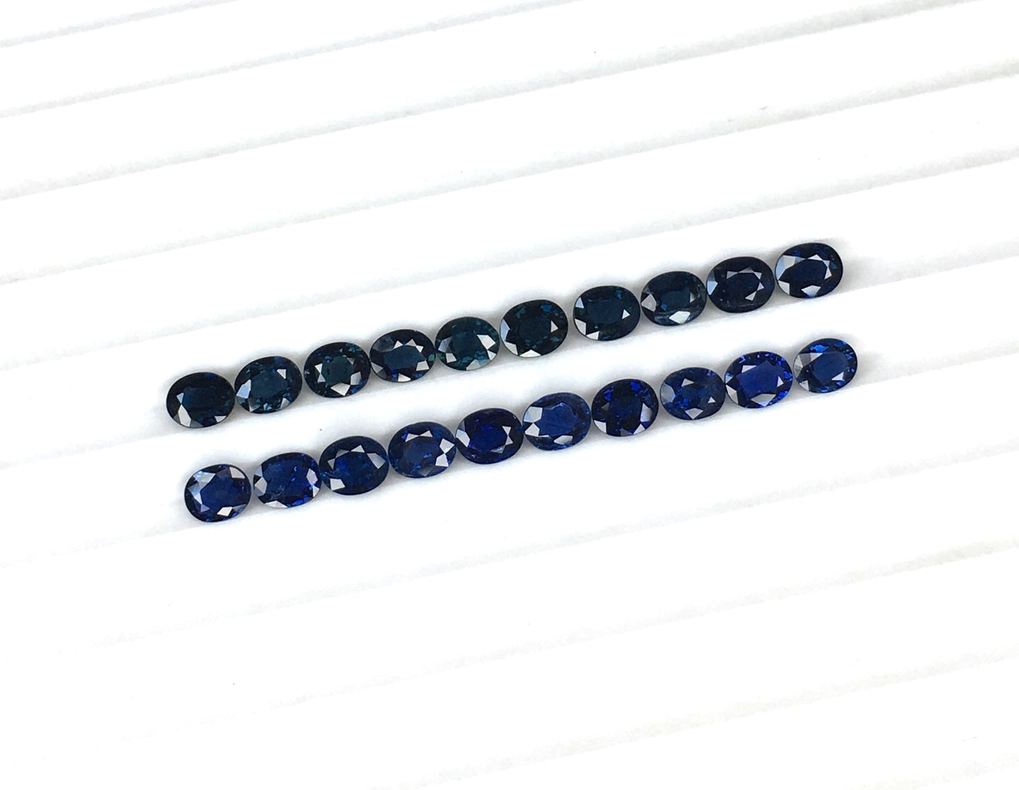 5x4 Mm Natural Blue Sapphire Faceted Blue Sapphire Gemstone Sapphire Oval Shape Sapphire Flat Back Loose Gemstone