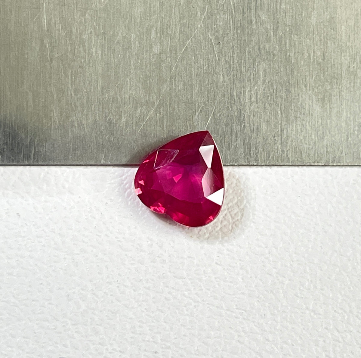 100% Natural Mozambique Ruby No Heat 1.26 Carat Heart Shape Reddish Pink Color July Birthstone for Making a Ring