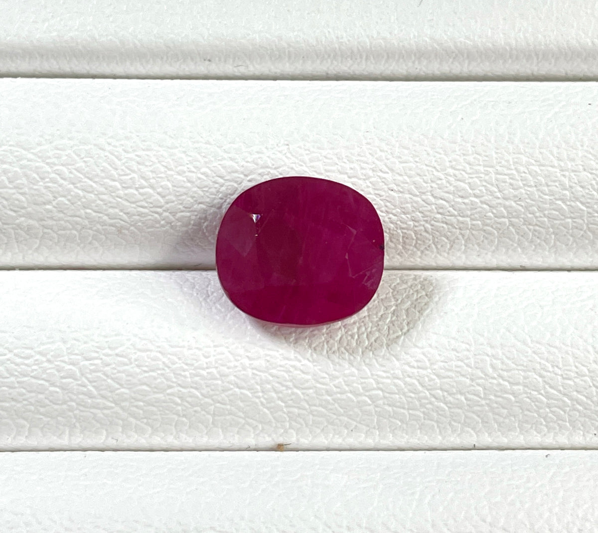 Fine Quality Natural Ruby Burma Heated 3.69 Carat Cushion Cut Reddish Pink Color July Birthstone for Jewelry Making