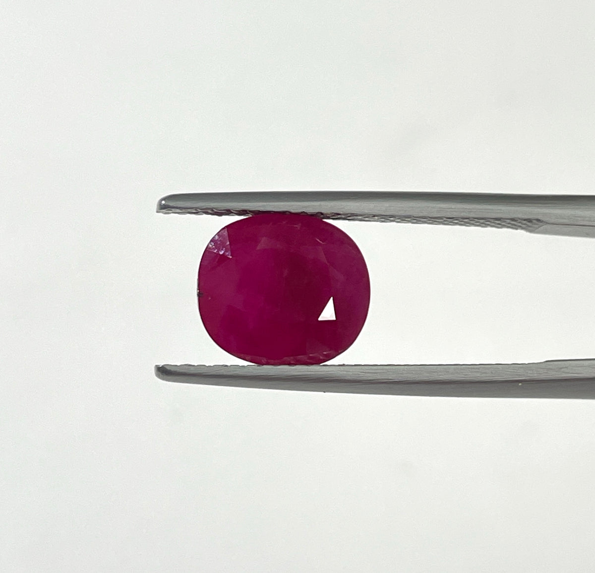 Fine Quality Natural Ruby Burma Heated 3.69 Carat Cushion Cut Reddish Pink Color July Birthstone for Jewelry Making