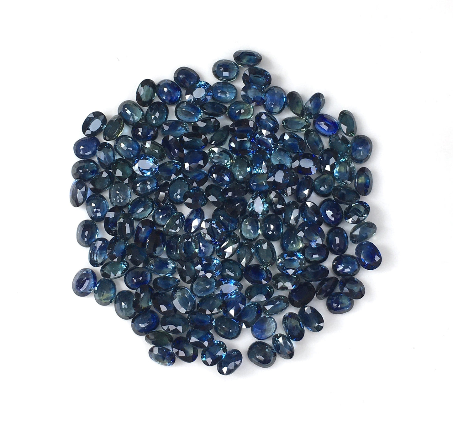 5x4 Mm Natural Blue Sapphire Cut Stone Blue Sapphire Faceted Cut Stone Blue Sapphire Gemstone Oval Shape Loose Gemstone Wholesale Price
