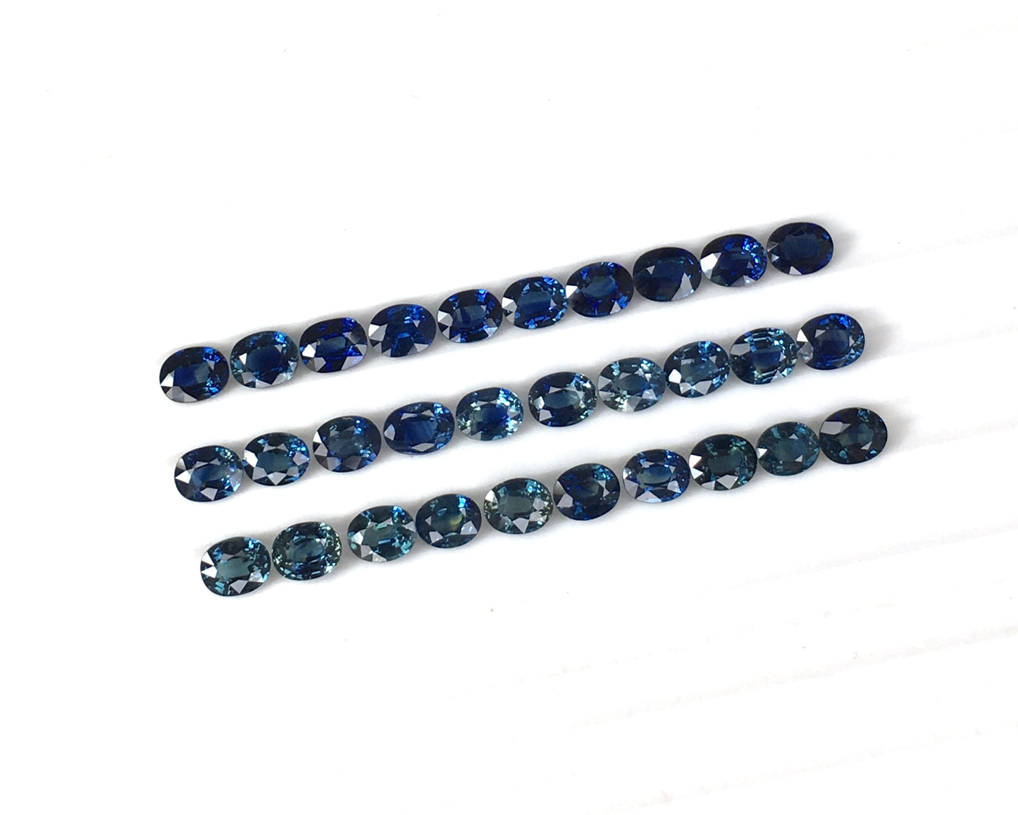 5x4 Mm Natural Blue Sapphire Cut Stone Blue Sapphire Faceted Cut Stone Blue Sapphire Gemstone Oval Shape Loose Gemstone Wholesale Price