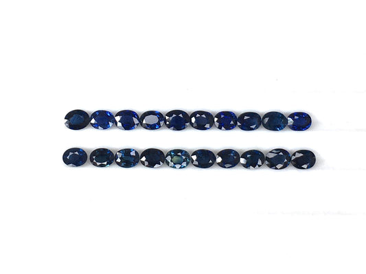 Top Quality 100% Natural Blue Sapphire Calibrated 3x4 mm Size Oval Shape Faceted Cut Gemstone for Jewellery Making