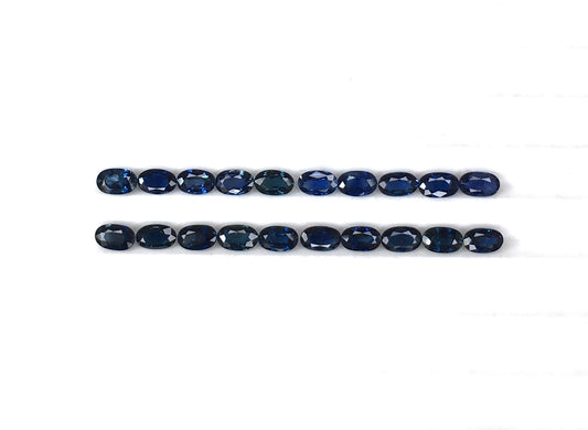 100% Natural Blue Sapphire Faceted Oval Cut Calibrated 3x5 mm Size September Birthstone Gemstone for Jewelry Making at Best Price