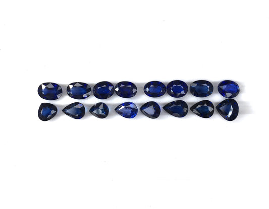 Natural Blue Sapphire Oval Shape 1-2 Carat Ring Size Loose Gemstone Fine Quality September Birthstone for Astrology Rings