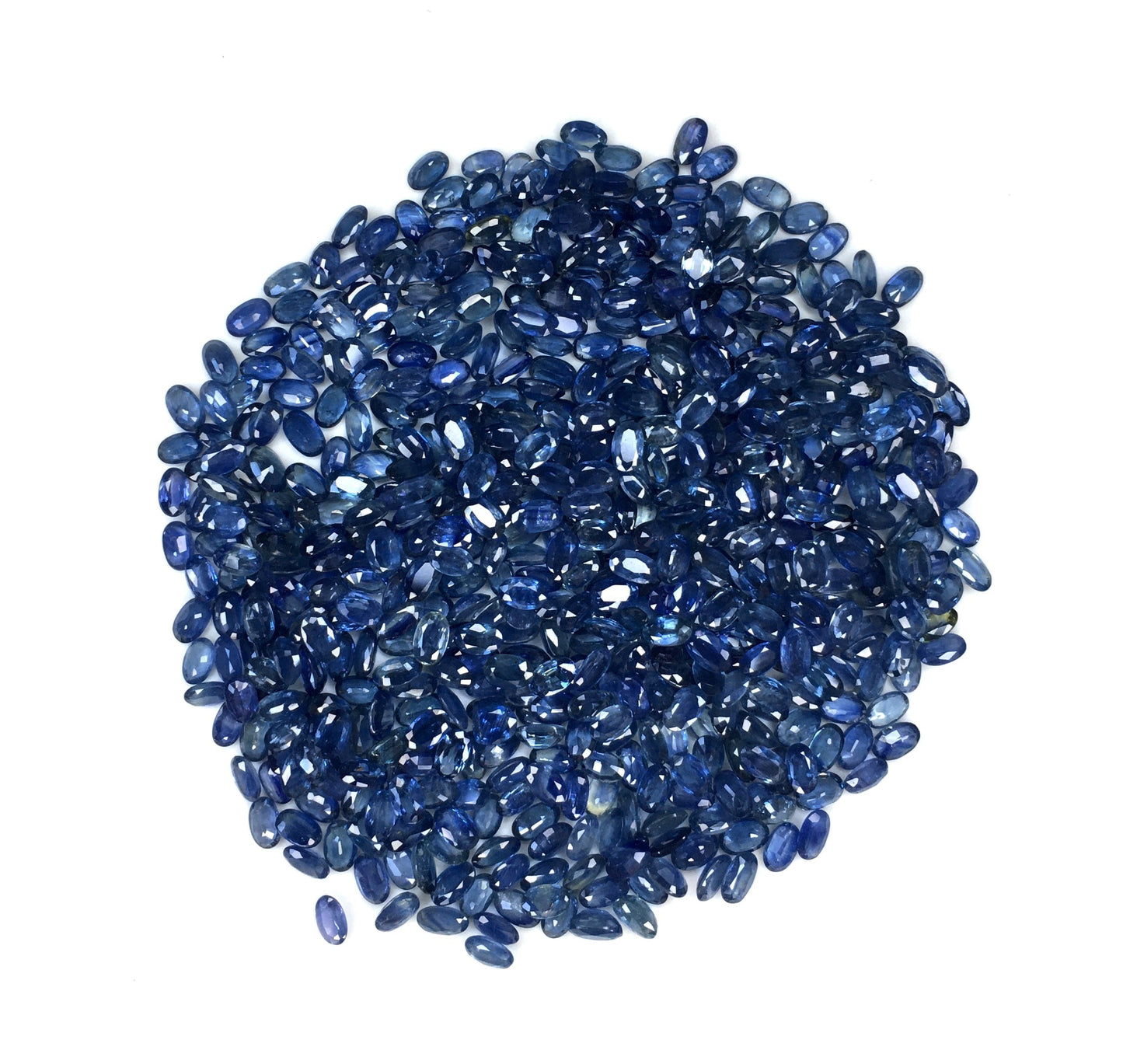 Top Quality 100% Natural Ceylon Blue Sapphire 3x5 mm Oval Shape Faceted Cut Stone Loose Gemstones for Jewelry Setting