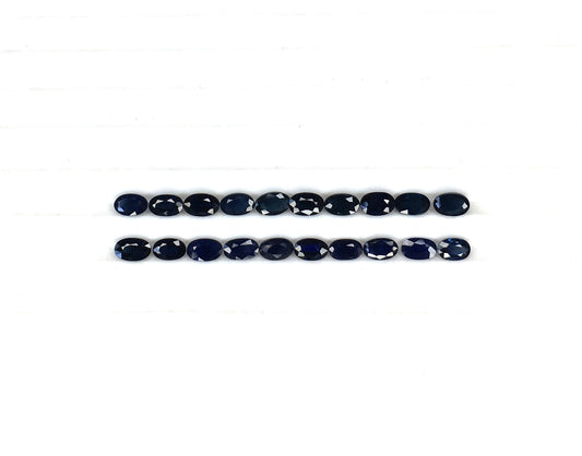 Blue Sapphire Heated Oval Shape Ceylon Blue Color Stone 3x5 mm Size September Birthstone Loose Gemstones for Jewellery Making