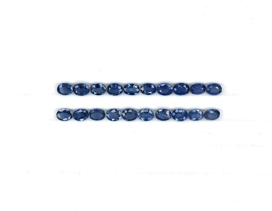 Faceted Cut 100% Natural Blue Sapphire Heat Calibrated Oval Shape 4x3 mm September Birthstone Loose Gemstones for Jewellery Making