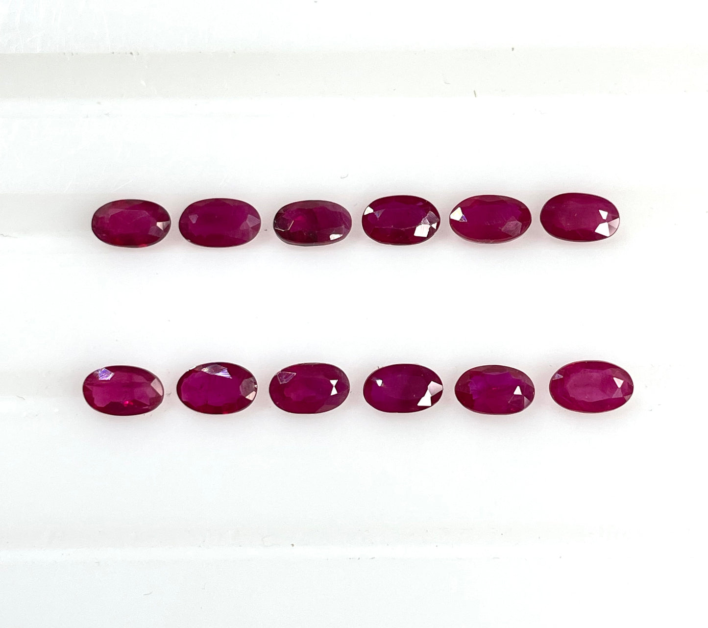 100% Natural Burma Ruby Heated 3x5mm Oval Cut Pigeon Red Color Loose Gemstones for Jewelry Making at Best Price