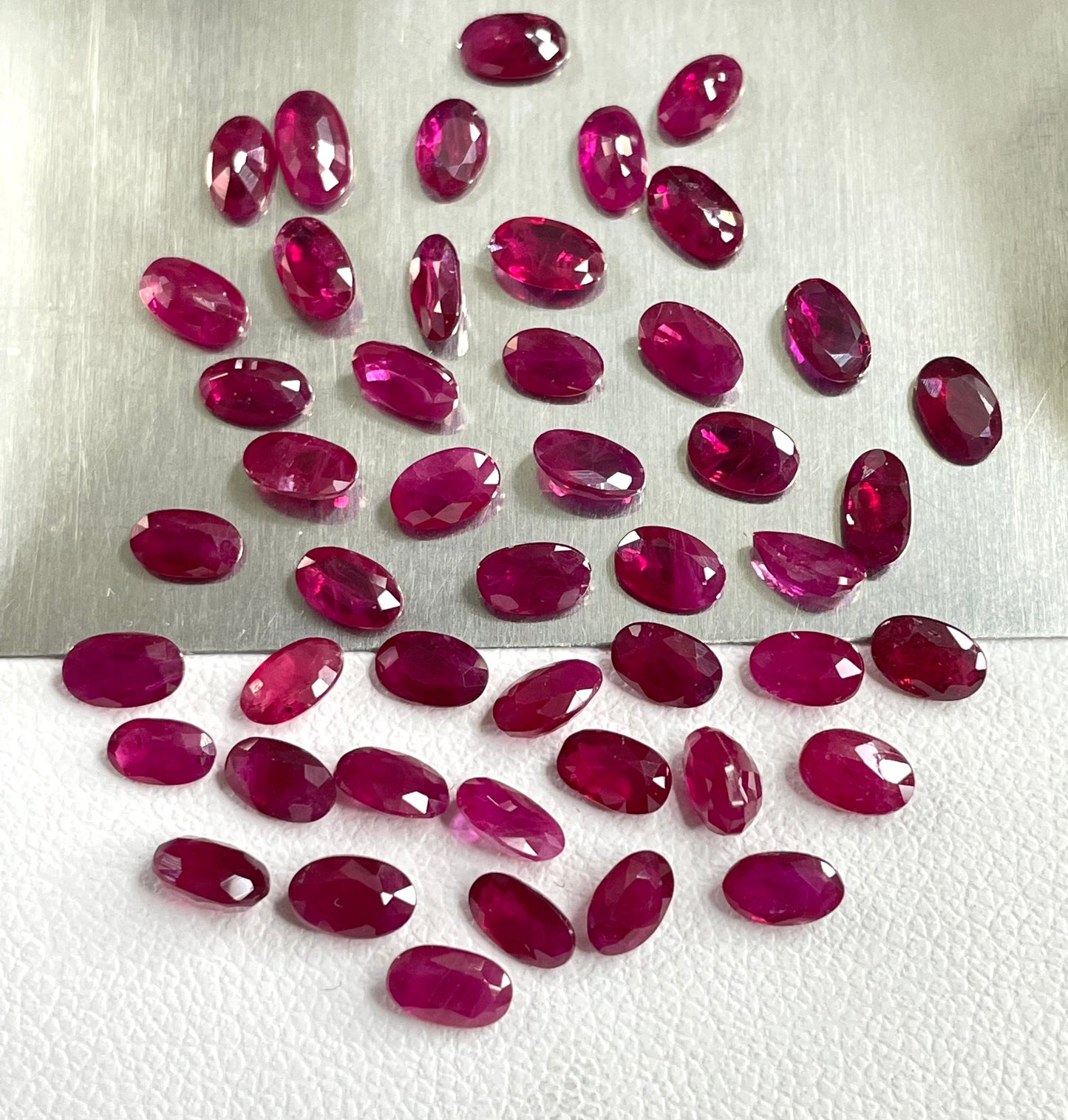 100% Natural Burma Ruby Heated 3x5mm Oval Cut Pigeon Red Color Loose Gemstones for Jewelry Making at Best Price