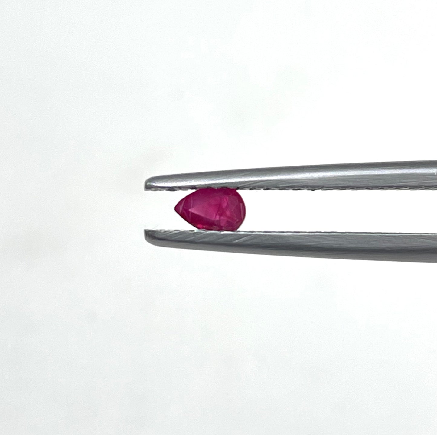 Fine Quality Natural Ruby Burma Heated 3x4mm Pear Cut Reddish Pink Color Loose Gemstone for Jewelry Making at Best Price