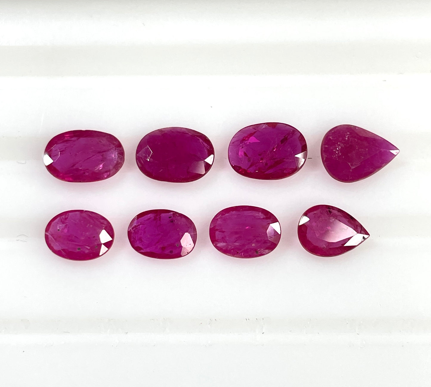 High-Quality Natural Mozambique Ruby Reddish Pink Color 1-3 Carat Oval Pear Cut Heated Loose Gemstones for Making Jewellery