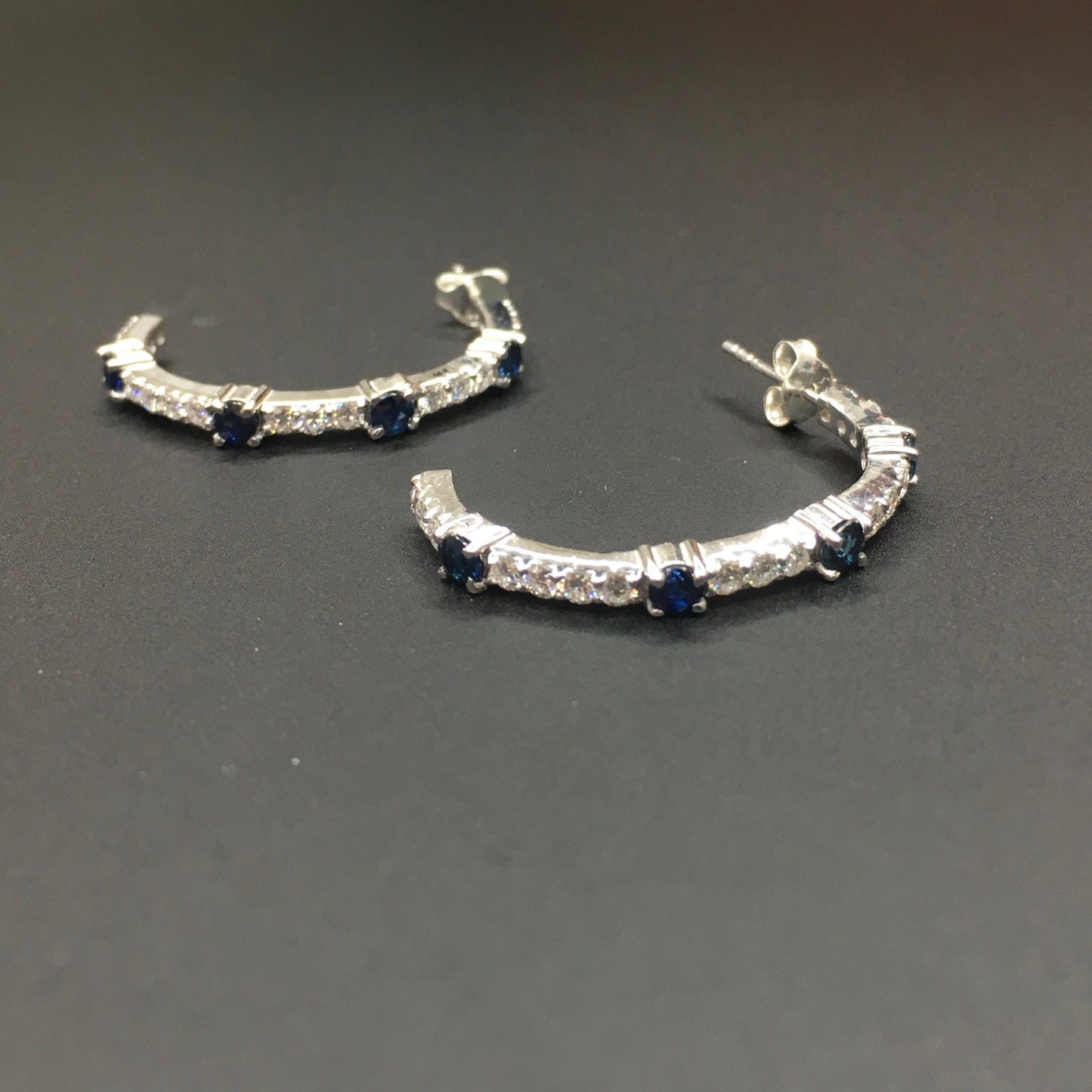 Natural Blue Sapphire 3x4 Pendant Set with Earrings 925 Sterling Silver, Sapphire Jewelry, September Birthstone, Wedding Jewelry Set