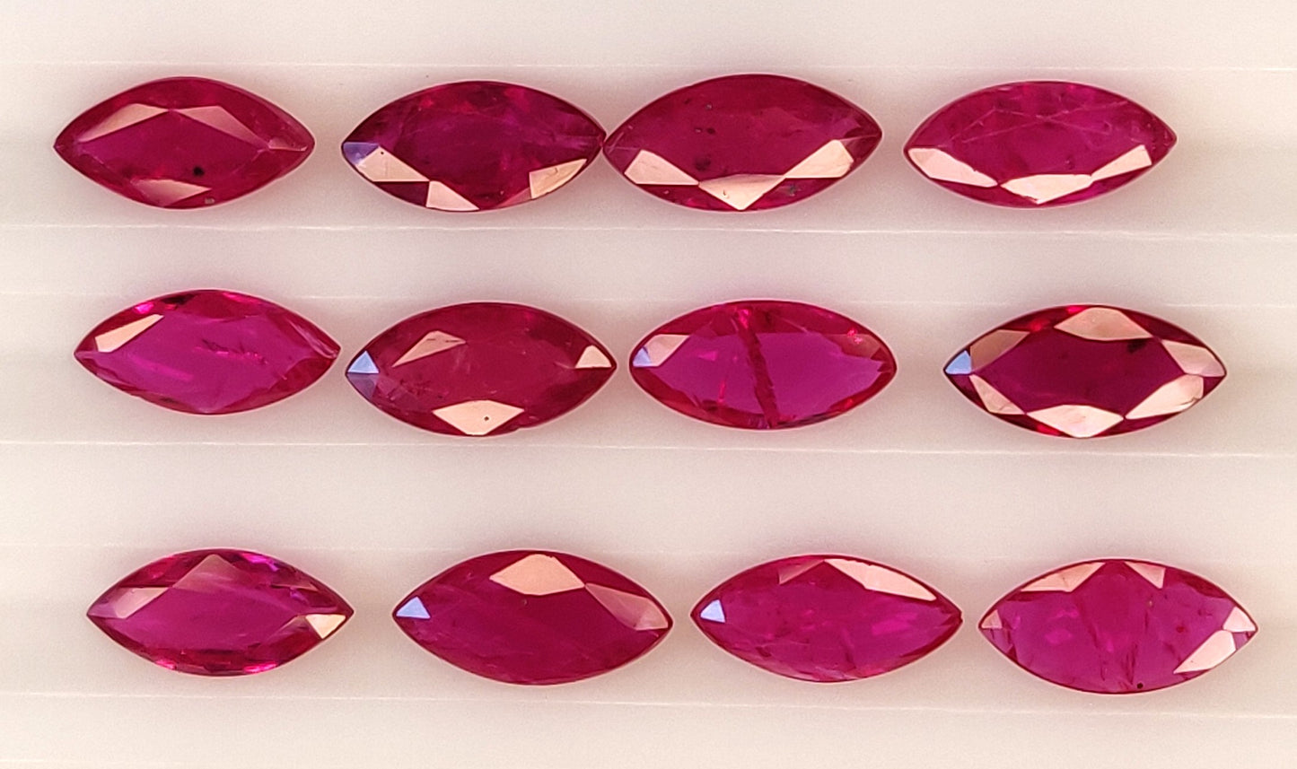 Mozambique Ruby Marquise Cut 4x8mm Precious Loose Gemstone, Faceted Stone for All Types of Jewelry