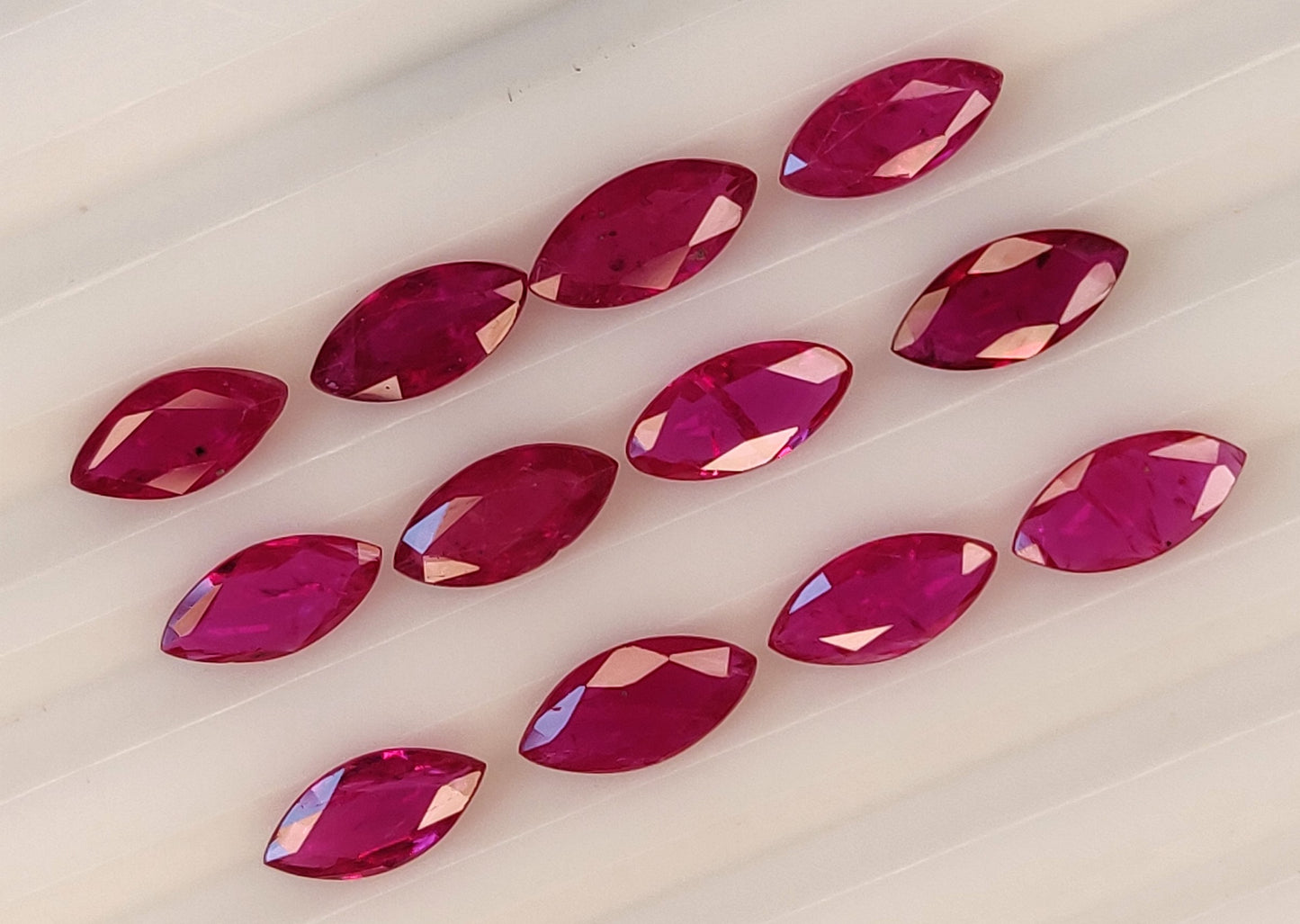 Mozambique Ruby Marquise Cut 4x8mm Precious Loose Gemstone, Faceted Stone for All Types of Jewelry