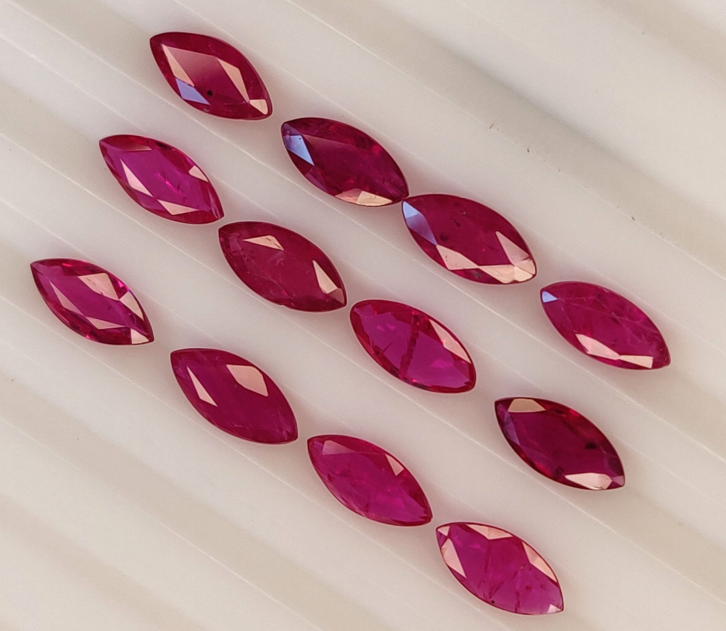 Mozambique Ruby Marquise Cut 4x8mm Precious Loose Gemstone, Faceted Stone for All Types of Jewelry
