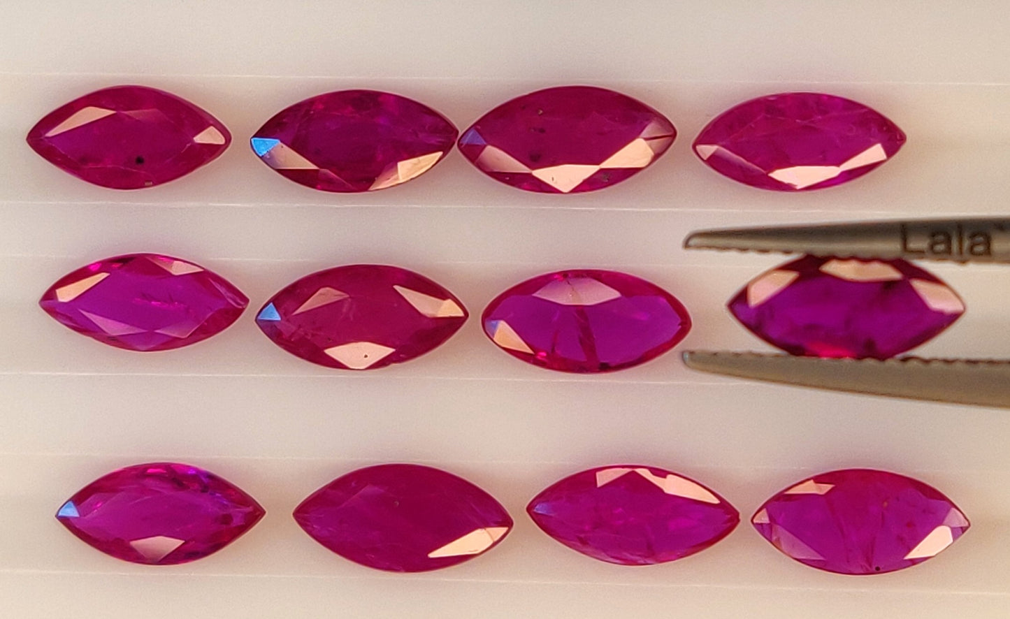 Mozambique Ruby Marquise Cut 4x8mm Precious Loose Gemstone, Faceted Stone for All Types of Jewelry