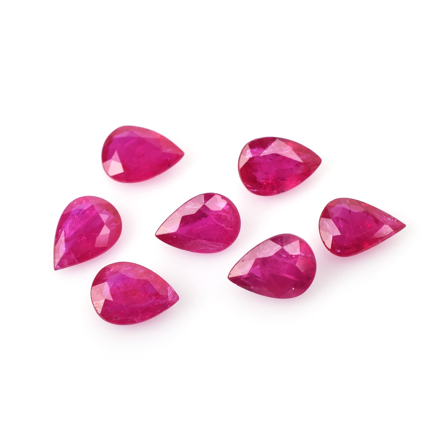 Ruby Mozambique Heat 0.71 Carat Pear Shape 5x7mm Fine Quality Ruby Loose Gemstone for Making Ring Pendant Jewelry