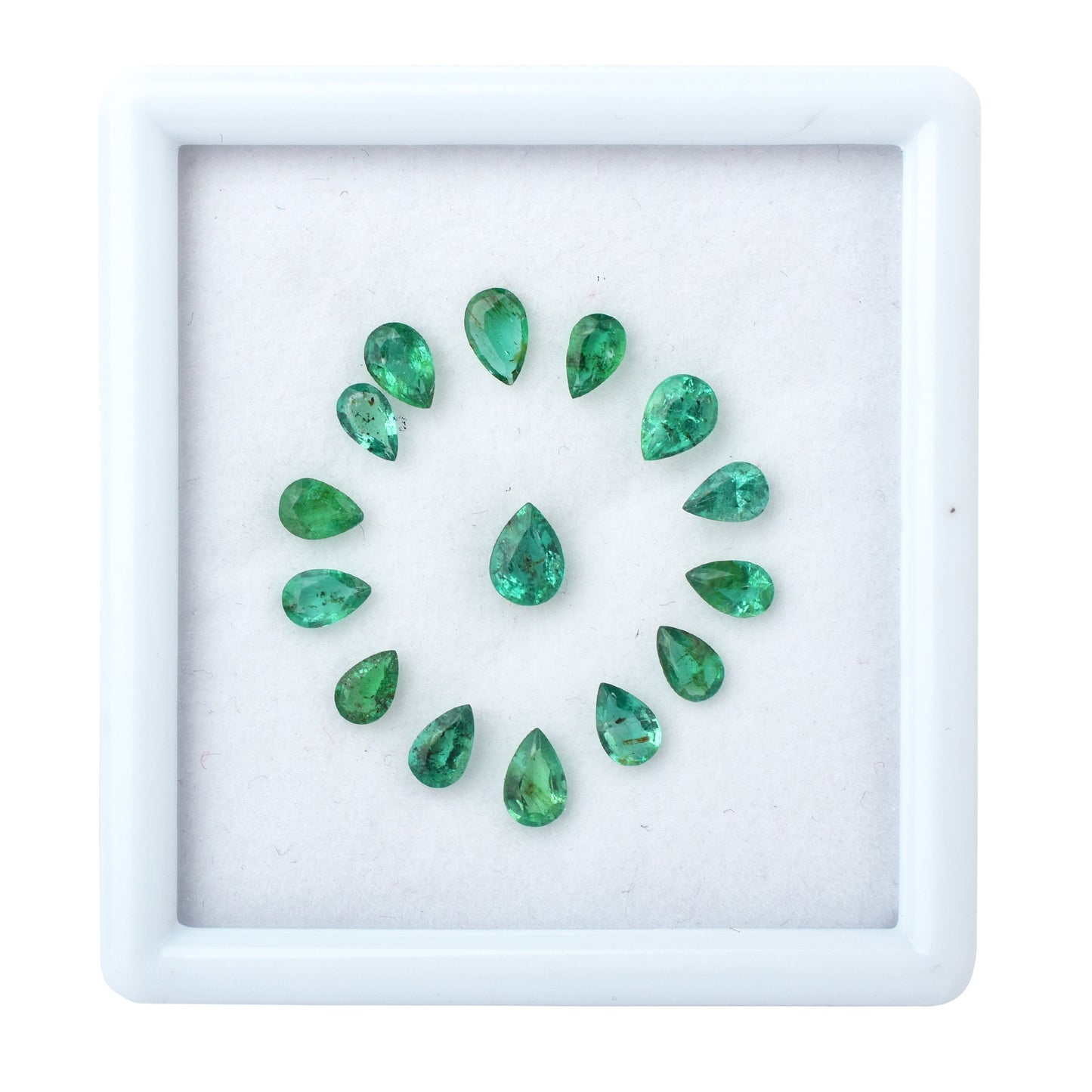 Faceted 100% Natural Fine Quality Zambian Emerald 5.55cts. Pear Shape Excellent Cut Loose Gemstone for Jewellery Making, Birthstone of May