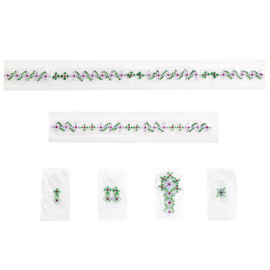 Fine Quality Ruby Tsavorite & Tanzanite Gemstone Square Round and Marquise Shape Necklace Earrings Bracelet Locket Brooch Ring Jewellery Set