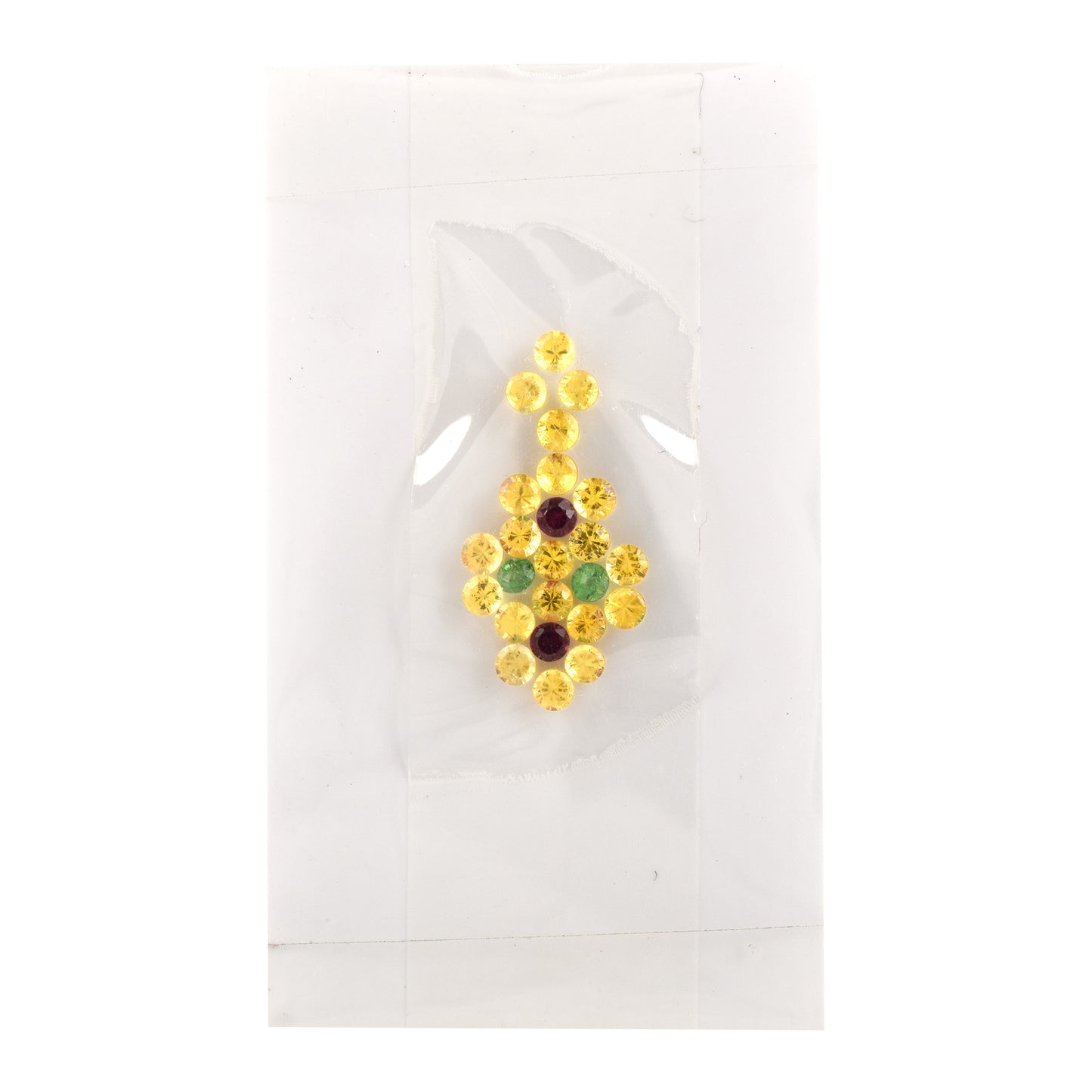 Fine Quality 100% Natural Tsavorite Yellow Sapphire Gemstone Round Shape Necklace Earrings Bracelet Locket Brooch Ring Women's Jewellery Set