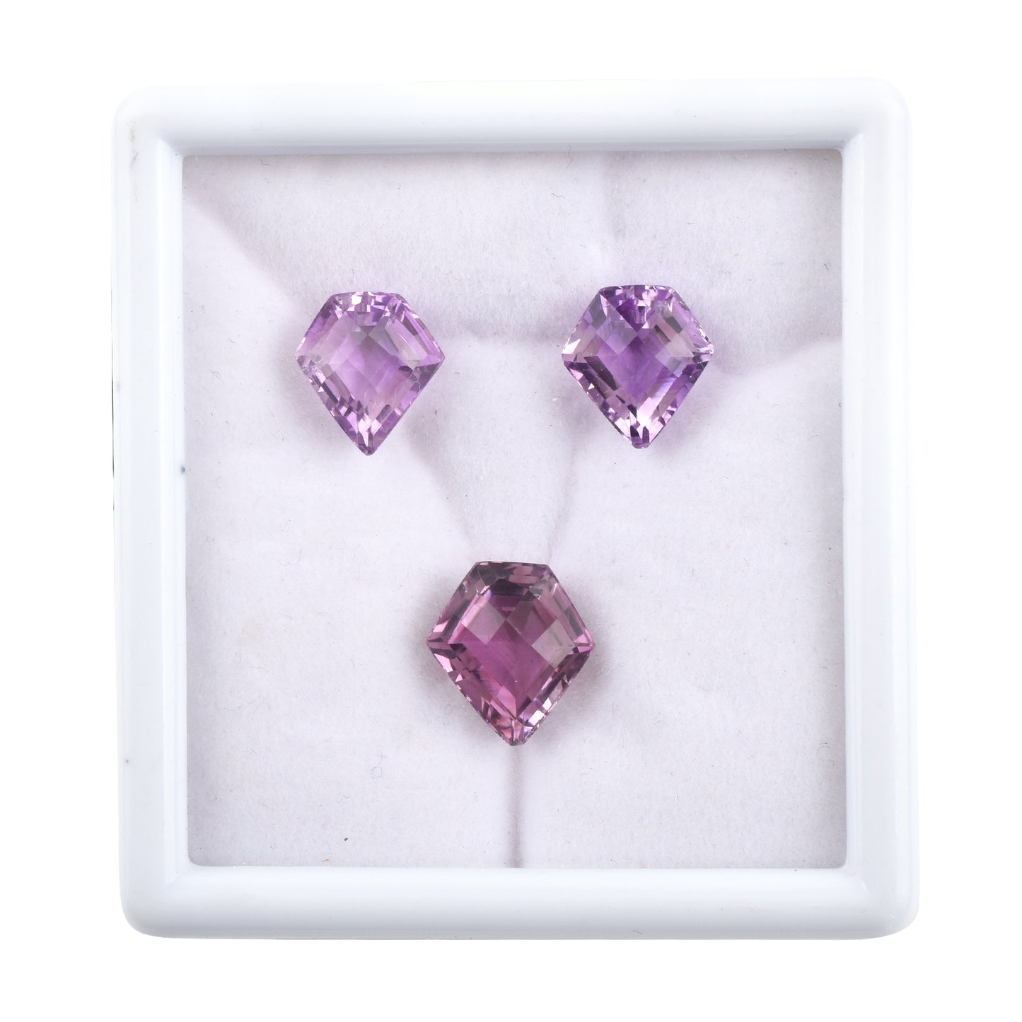 Fine Quality 100% Natural Amethyst Gemstone 3-Pcs Set Fancy Shape 16.10cts. Purple Loose Gemstones for Jewelry Making at the Lowest Price