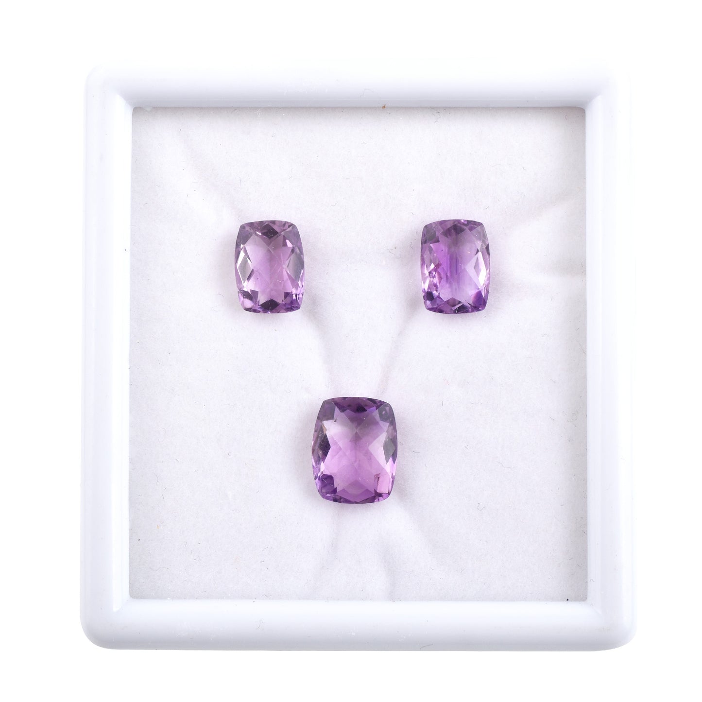 Fine Quality 100% Natural Amethyst Gemstone 10.50cts. Fancy Shape Purple 3-Pcs Set Loose Gemstone for Jewelry Making at the Cheapest Price