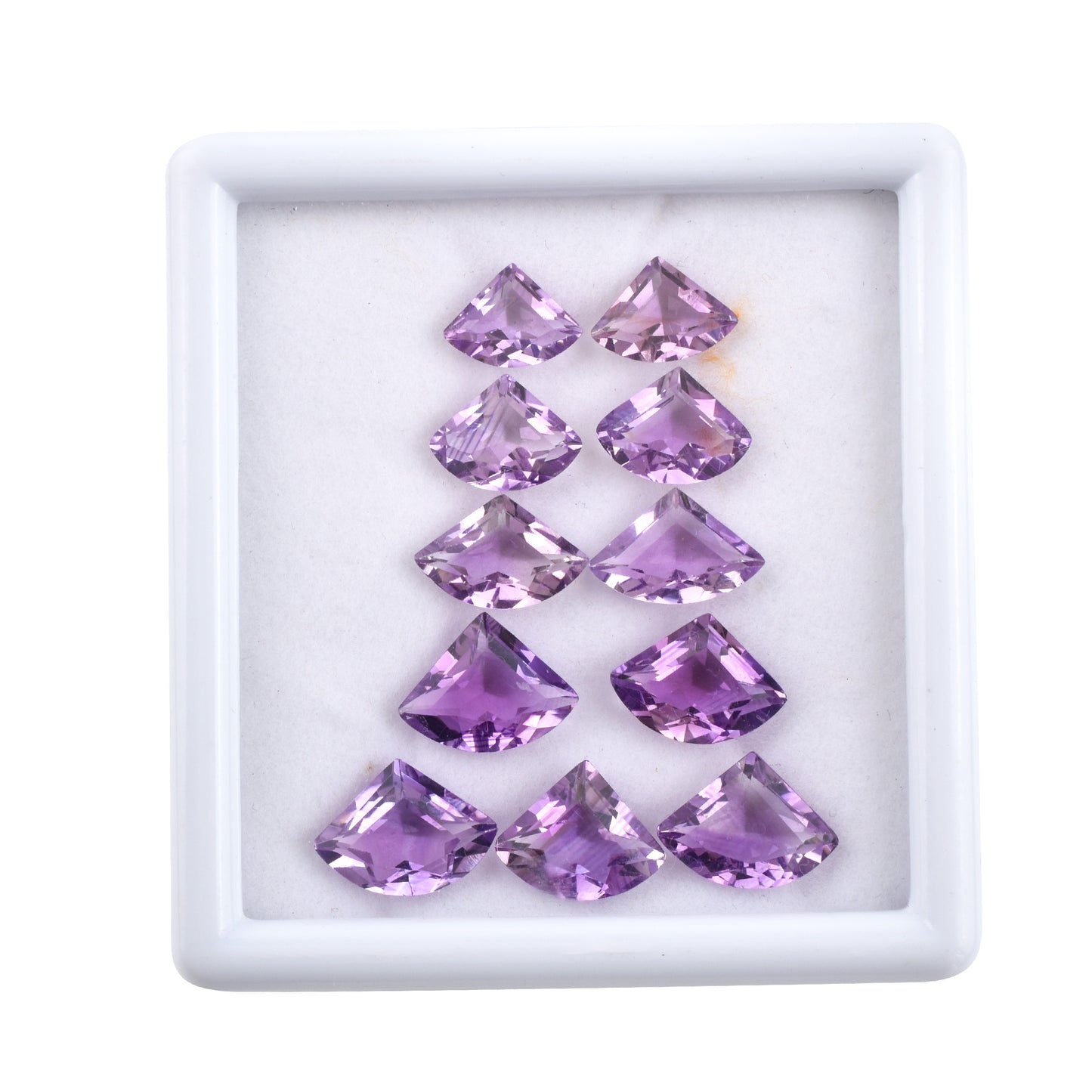 100% Natural Fine Quality Amethyst Gemstone 27.10cts. Fancy Shape 11-Pcs Set Purple Loose Gemstone for Jewelry Making at the Cheapest Price