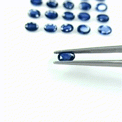 Royal Blue Sapphire Loose Stone, Faceted Oval Shape faceted Cut Stone 6x4mm Size Lab Created Gemstone Loose Stone For Making Jewelry